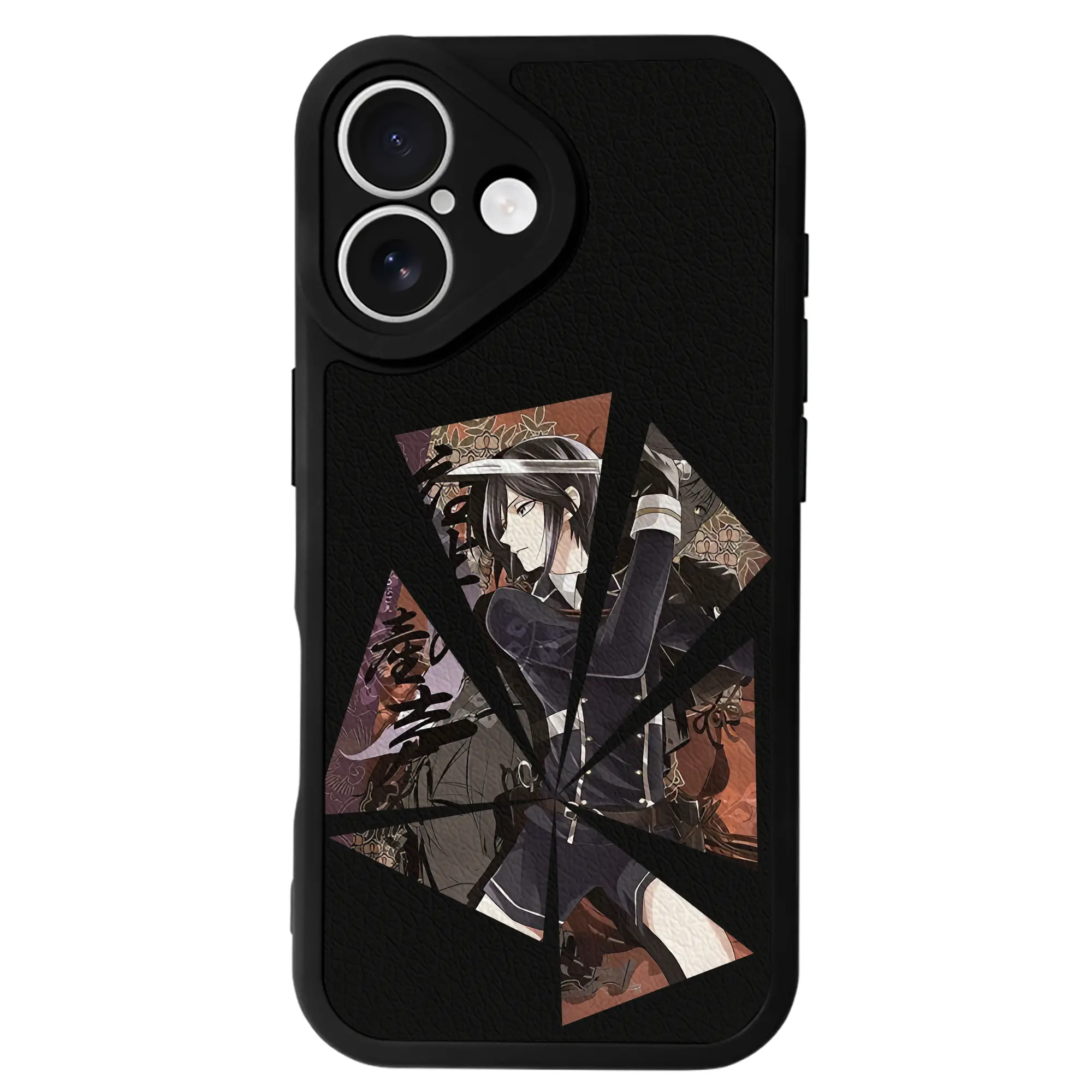 刀剣乱舞 グッズ,薬研藤四郎 - IPhone 16シリーズ対応 ・ シリコンスマホケース ・ レザー調 ・ 高精度フィット ・ 耐衝撃 ・ ワイヤレス充電対応 ・ 精密カット